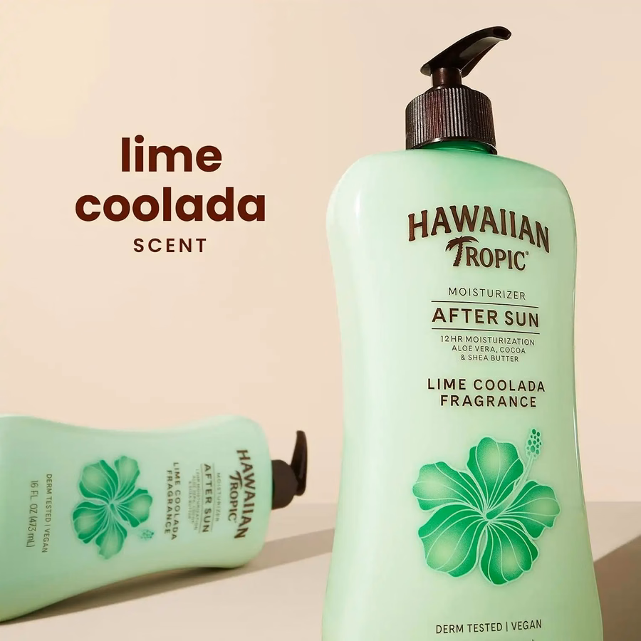 Hawaiian Tropic Lime Coolada After Sun Lotion, 16 Fl Oz (2 Pack)