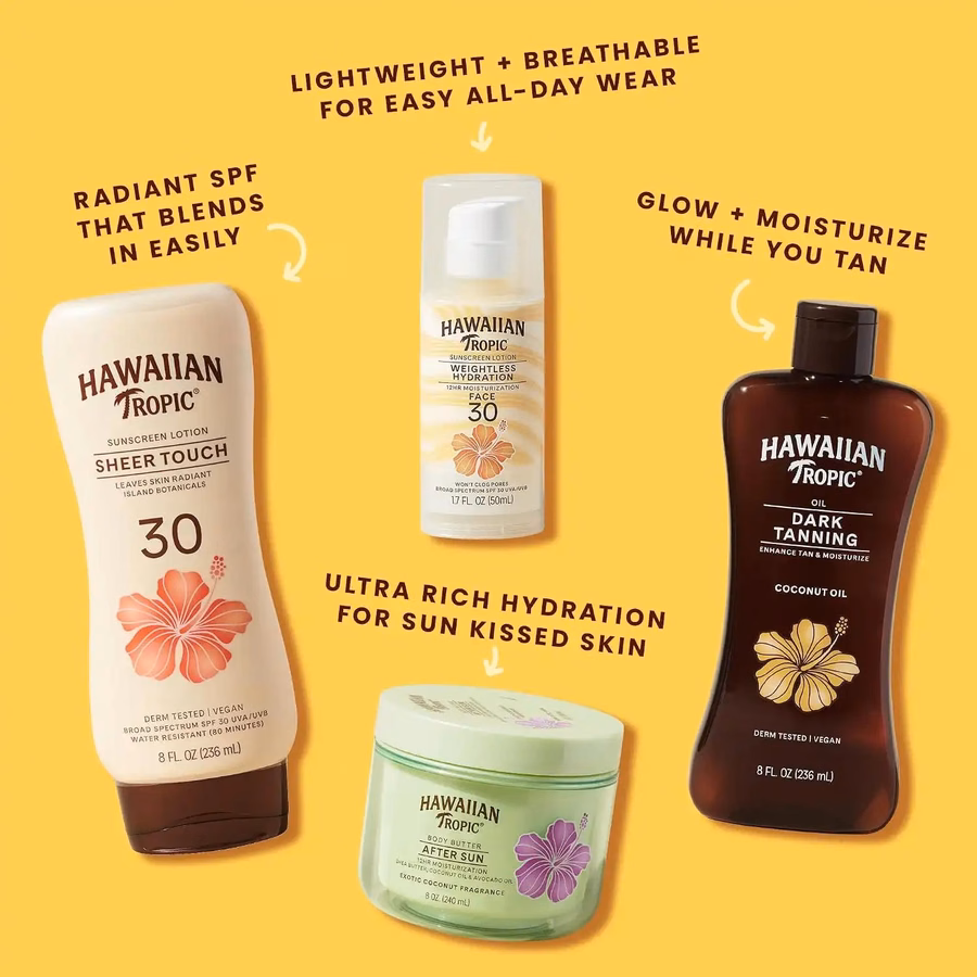 Hawaiian Tropic Everyday Active SPF 30 Sunscreen Spray, 6 Oz (2 Pack)