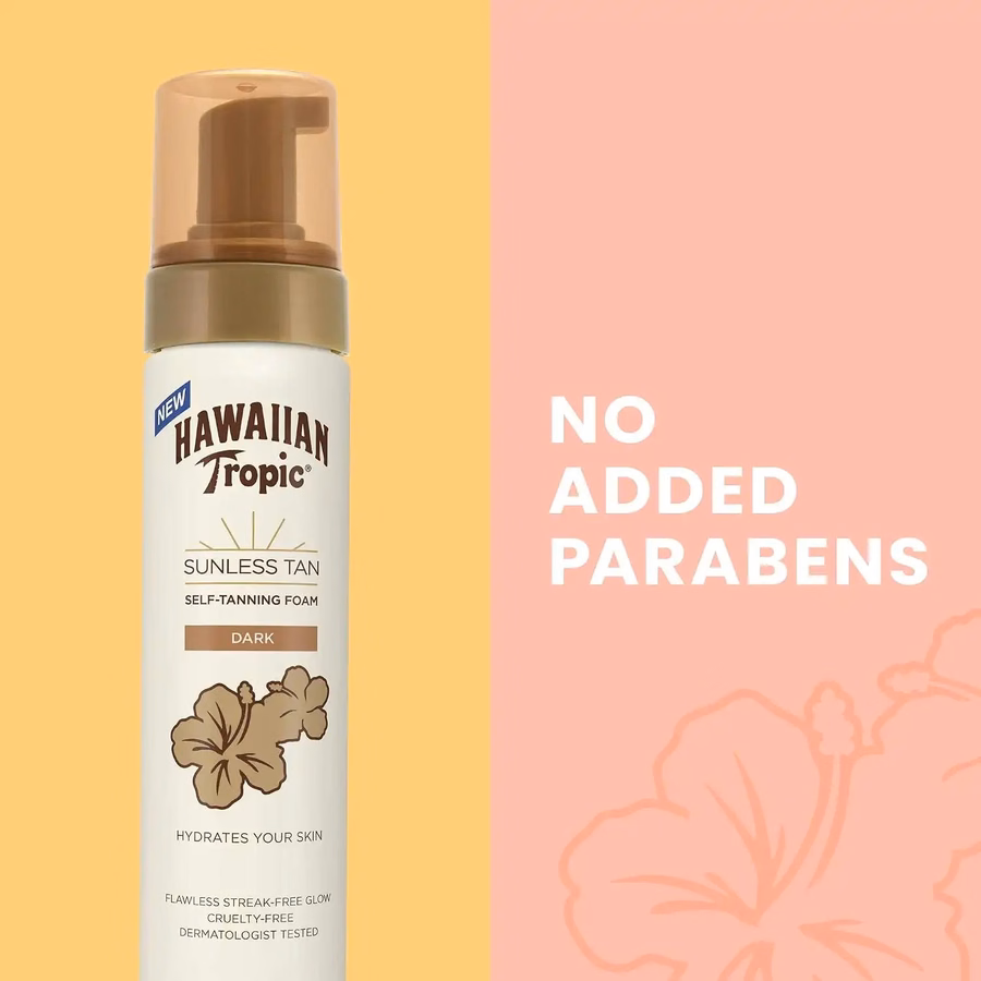 Hawaiian Tropic Sunless Tan Dark Self-Tanning Foam, 6.7oz | Self Tanner Dark, Sunless Tanner, Sunless Tanning Foam, 6.7oz